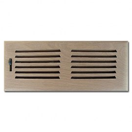 White Oak Wood Vent Drop In 4x12 No Damper